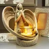 Bougeoirs mignon porte-ange cadeaux résine Figurine Sculpture sympathie cadeau Candlestic Table décor
