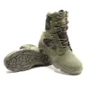 Boots Men Boots militaires d'automne d'automne de travail Armée de travail Qualité Forces spéciales Tactical Desert Combat Botkle Boots en cuir Bottes