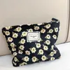 Sacos cosméticos Retro Floral Makeup Bag Armazenamento de grande capacidade para mulheres e meninas