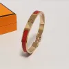 Luxury designer bangle bracelet 8mm wide Titanium steel jewelry gift size 17 for woman fashion love Jewelry Bangles