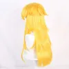 Syntetiska peruker cosplay peruker halloween kvinnor prinsessan persika cosplay peruk styled persika flicka guld hår kostymer 240329