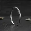 Charm Bracelets Uglyless Real S 999 Fine Thai Silver Women Statement Dress Jewelry Handmade Weave Texture Twisted Bangle Adjustable Open Bangles L240319