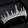 Tiaras Fashion Gold Color Crown Bridal Princess Tiaras Diadems For Wedding Hair Accessories Women Crystal Pearl Headpiece Jewelry Y240319