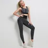 Conjuntos activos Conjunto de yoga sin costuras para mujer para fitness Trajes deportivos Ropa de gimnasio Ropa para correr Top Bra Leggings Pantalones de entrenamiento Chándales