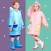 Coat Children's Raincoat EVA Non Disposable With Schoolbag Position School Waterproof Boys Girls Cartoon Baby 2024