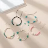 Charme Pulseiras Brilhando U Starfish Seashell Pulseira Ajustável Para Meninas Meninos Moda Jóias Férias De Verão 2 Pcs