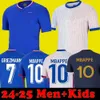 Maillots de voetbal Franse voetbalshirt 2024 BenzEMA MBAPPE GRIEZMANN 23 24 25 Francia Heren Kinderen KIMPEMBE maillot 1998 retro shirt hommes Kante VARANE 2025 jerseys