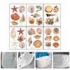 Bath Mats Bathtub Stickers Shell Pattern Waterproof Bathroom Self-Adhesive Floor Decals Removable Kids Decor