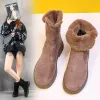Boots 30 degrés Boots de neige Femmes Chaussures hivernales Chaussures chaudes d'hiver Cold