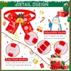 Vestuário para cães Natal Papai Noel Boneca Pet Cat Bow Tie Acessórios Árvore Colar Ajustável