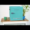 Kylskåp fryser 1,6 cu. Med. Retro Compact kylskåp med sidflasköppnare EFR176 Blue L240319