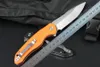 Special Offer M7725 Flipper Knife 440C Satin Tanto Point Blade G10 with Steel Sheet Handle Ball Bearing Outdoor Camping Hiking Fishing EDC Pocket Knives