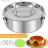 Stampi da forno Set di stampi per flan Stampo per flan in acciaio inossidabile 304 con coperchio Stampo per flan da 1,5 QT Stampo per torta rotonda Stampo per flan Stampo per cheesecake L240319