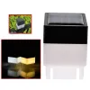 LED Solar Light Post Cap Fence Square Lamp Outdoor Waterproof Lighting for Front Yard Pool Garden Gate Landscaping Resident LL