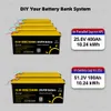 EU US Stock Brand New 24V 100AH ​​LIFEPO4 Batteripaket 24V48V Grad A uppladdningsbart batteri för RV Solar Energy Storage System