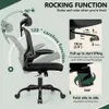 Felixking Appui-tête de bureau ergonomique, support lombaire et roulettes réglables par ordinateur à dossier haut, chaise pivotante confortable avec accoudoirs rabattables pour le bureau à domicile