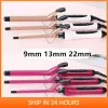 Eisen 1PC 9mm 22mm Professionelle Elektrische Haar Curler Curling Eisen Haar Waver Birne Blume Kegel Keramik Curling stab Haar Styling Werkzeug 2