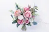 Düğün Çiçekleri Sesthfar Pembe Buket Gelin El Tutma Çiçeği Gerçek Görünüm Sahte Nedime 2024 Ramos de Novia