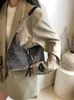 أزياء أزياء موضة نساء A Diamonds Underarm أكياس 2024 على الطراز الكوري سعة كبيرة بلينغ حقيبة كتف متعددة الاستخدامات