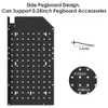 Station de charge pour organisateur de support de panneau perforé modulaire CCCEI.Support de perceuse mural à 4 couches, organisateur de chargeur de batterie d'outil mécanique.Utilitaire de stockage pour garage et atelier