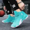 Schoenen hightop mesh gele unisex basketbalschoenen buiten antislip heren sportschoenen antishock ademende dames basketbal sneakers