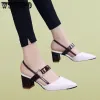Pumps WTEMPO Women's Summer High Heel Pointed Toe Pumps Plus Size Vintage Dress Shoes Fashion Spring Sandals Wholesale Dropshipping