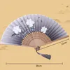 Decoratieve Beeldjes Vintage Zijde Vouwen Fan Chinese Oude Stijl Home Decoraties Kunst Ambachten Gift Dans Hand Hanfu Accessoires Po Rekwisieten