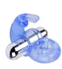 Anéis vibratórios Cockrings Forma de Coelho Poderoso Mini Pênis Vibrador Adulto Brinquedos Sexuais Para Men1101291