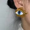 Boucles d'oreilles Style Baroque en alliage, yeux en résine pour femmes, bijoux à la mode, nouveauté Design, accessoires pour oreilles de dame