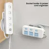 Haken Stekkerhouder Punch Opbergrek Router Socket In Board Wandmontage Netsnoer Washouders voor badkamers