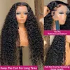 Synthetic Wigs HD Deep Wave 13x4 Lace Frontal Human Hair Wig On Sale 28 30 32 Inch Brazilian Remy 200% Density Curly 4x4 Closure Wigs for Women 240328 240327