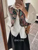 Kvinnors västar broderad västjacka Kvinnkläder 2023 Luxury Korean Y2K Crop Elegant Sleeveless Vintage Fashion Coat Top Waistcoat Florall2403