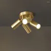 Ceiling Lights Lamp Modern Industrial Semi Flush Mount Light Gold Classic Retro Fixture For Hallway Kitchen Bedroom L