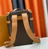 Zaino da valigia vintage classico di design da uomo Zaino di grande capacità per uomo Zaini da borsa di design con doppia borsa a tracolla in pelle