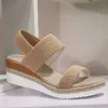 HBP Niet-gloednieuw ontwerp Zomer Zachte Comfortabele Casual Schoenen Outdoor Strand Dames Vrouwen Platform Wedge Sandalen
