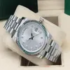 Zegarki 36 mm męskie t złota diamentowa tarcza karbowana ramka 118238 Ruch mechaniczny Automatyczna moda Watche 252Z