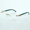 Mikroskurna fashionabla transparenta linser med oändlig diamant 8300817 med naturlig grön eller tiger eller röd trästorlek 18-135 mm
