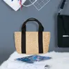 Totes Borsa da donna in paglia Borsa da spiaggia in tessuto moda estiva Borsa da viaggio per la spesa quotidiana femminile di grande capacità