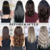 Extensions 20 pièces ruban adhésif dans les extensions de cheveux humains Remy ruban adhésif dans les extensions peau trame adhésif 24 pouces Invisible blond brun noir 50g