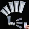 Garrafas de armazenamento 100pcs tubos macios de plástico vazios recarregáveis limpador facial creme de mão loção cosmética tampa de maquiagem recipientes de amostra