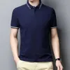 Summer Mens Kısa kollu tişört polo gömlek iş rahat ince ince ince yarım kollu alt 7una {kategori}