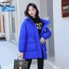 Women's Trench Coats Winter Korean Edition Drawstring Waist Tie Up Slim Down Cotton Coat Thickened Mid Length Hooded Quality Wear