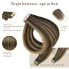 Extensions Full Shine Hair Injection Tape in Hair Extension Human Hair Seamless Tape in Hair Extensions Invisible Virgin Hair Extensions