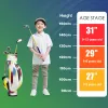 Klubbar PGM Rio Golf Clubs Kids Right High Handed Aluminium Alloy Head Barnförare i 312 år 1# Wood Pole Carbon Shaft JRMG004