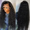 Syntetyczne peruki 30 cali Kinky Curly 13x4 Koronkowe przednie ludzkie włosy peruki dla kobiet indyjskie koronkowe perukę czołową Deep Curly 4x4 Lace Closure Pargs w sprzedaży 240328 240327