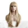 Synthetische pruiken Cosplaypruiken Blond gradiënthaar Europese Amerikaanse pruik Dames lang gekruld golvend synthetische pruik voor dagelijks feestgebruik 240329