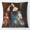 Pillow British Style Oil Paintings Ladies Women Girls Covers Home Decorative Sofa Throw Case