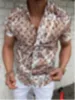 Erkekler Sıradan Gömlek Tasarımcı Tasarımcı Top T-Shirt Yepyeni Baskılarla dolu Avrupa Boyutlu Hawaiian Kısa Uzun Kollu Gömlek Hırganı Erkekler için S-4XL JBI1 7V38
