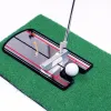 AIDS Golf Putt Alignment Mirror, Portable Practice Sätt tränare, spegelstorlek 12 x 6 tum, utomhus eller på inomhusplaceringsmatta