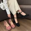 Pumps Fashion Pink Platform Pompes Chaussures pour femmes Talons hauts Strap Mary Jane Chaussures Femme Femme Goth Gothy Talons Chaussures Mesdames